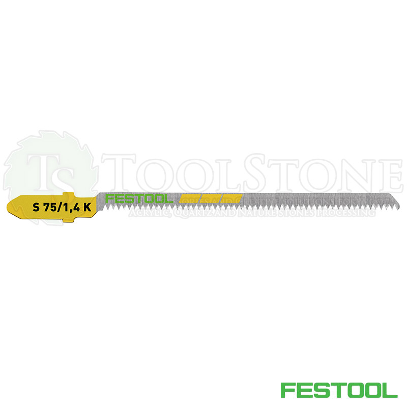 Пильное полотно Festool 204267 для лобзика, S 75/1,4 K/5, 5 шт., для криволинейного пиления древесных материалов