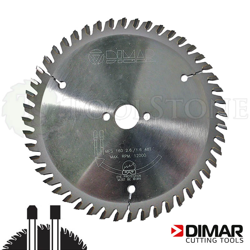 Пильный диск Dimar DMR132 160x2.6x20 мм, TF48 трапеция, по ЛДСП и искусственному камню