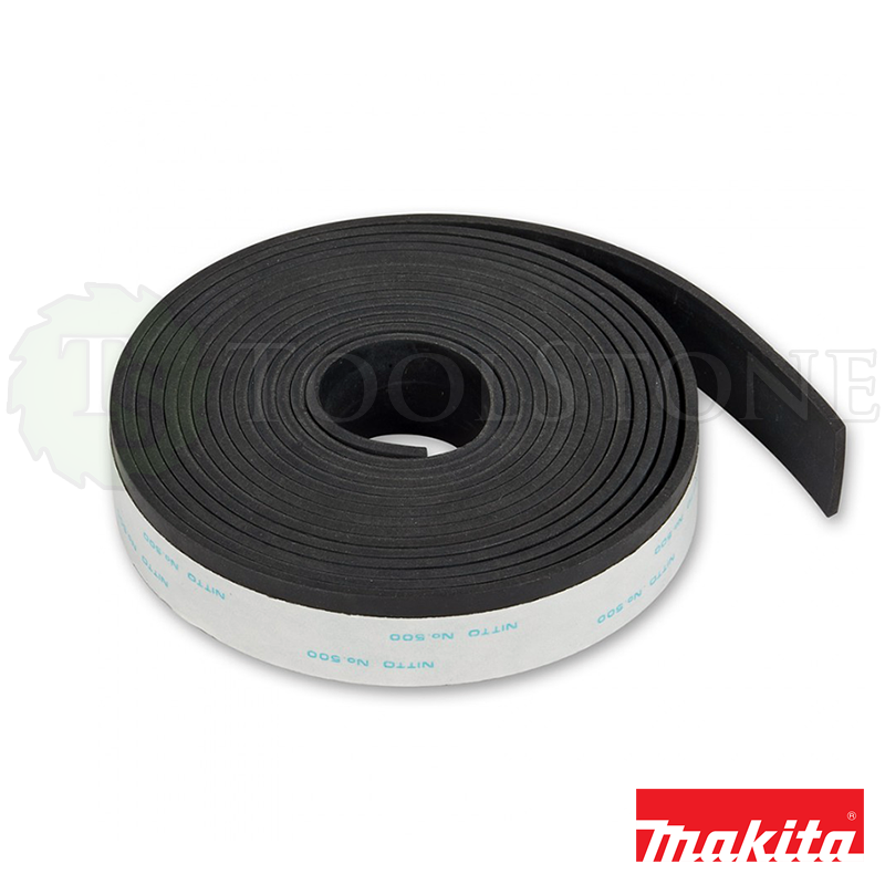 Сменная лента противоскольжения Makita 423362-3 для шин-направляющих, мягкая резиновая самоклеящаяся, черная, рулон 3 м