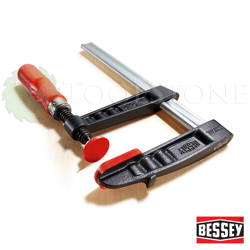 "F"-образная чугунная струбцина Bessey TG50S14 500х140 мм с деревянной ручкой