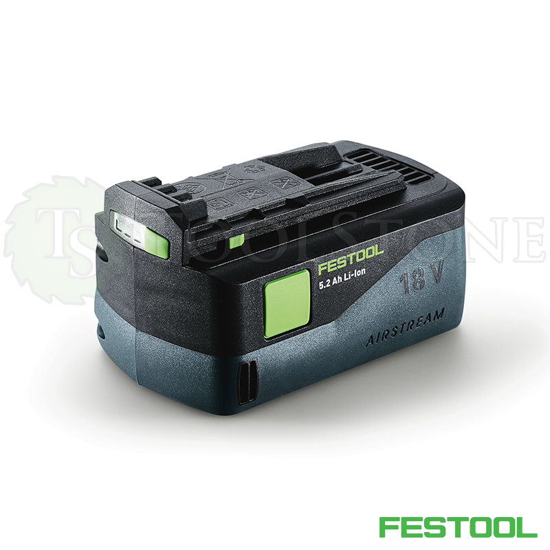 Аккумулятор Festool 200181 BP 18 Li 5,2 AS, емкость 5.2 А/ч, Li-Ion, с технологией AirStream